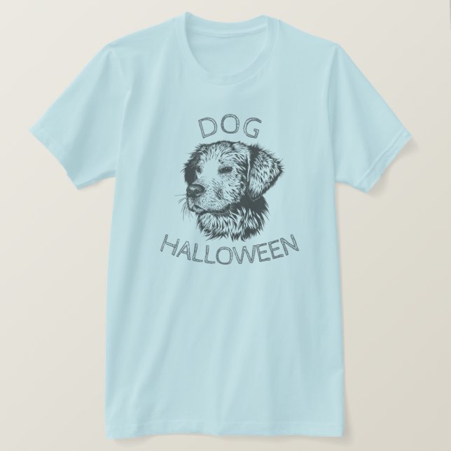 ’Hund Halloween’ T Shirt (Design framsida)