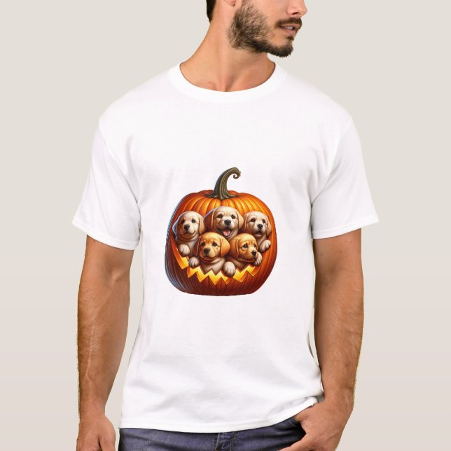 Hund Halloween T Shirt (Framsida)
