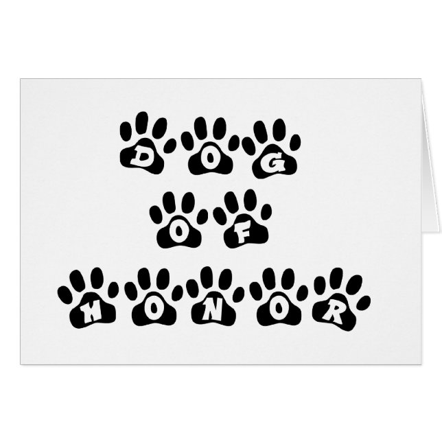 Hund Hälsningskort (Framsidan Horizontal)