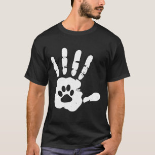 Hund Hand Animal Kärlek I Hund Pet Design Passande T Shirt