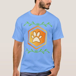 Hund Hand retro Girl T Shirt