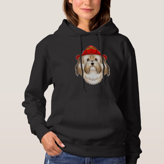 Hund Handler I Fireman Hund I Firefighter Havanes T Shirt (Framsida)