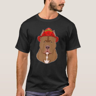 Hund Handler I Fireman Hund I Firefighter Pitbull T Shirt