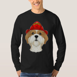 Hund Handler I Fireman Hund I Firefighter Shih Tz T Shirt