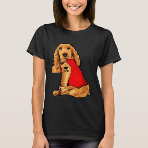 Hund har Tatto I Kärlek Pappa Engelska Cocker Spai T Shirt