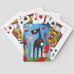 Hund Harmony: En Ode till Joan Miró Casinokort