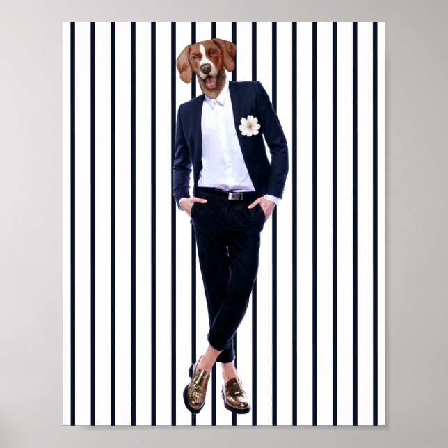 Hund Head Human Body Poster (Framsidan)