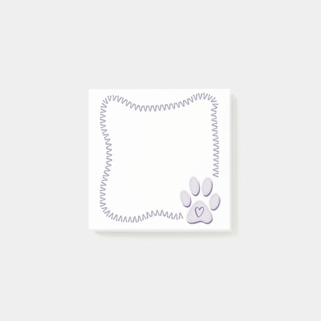 Hund Heart Post-it Notes Block (Framsida)