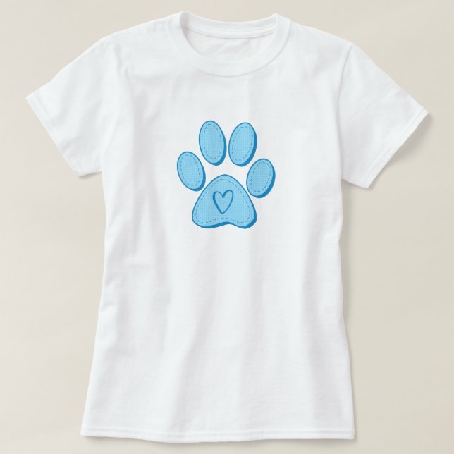 Hund Heart T-Shirt (Design framsida)