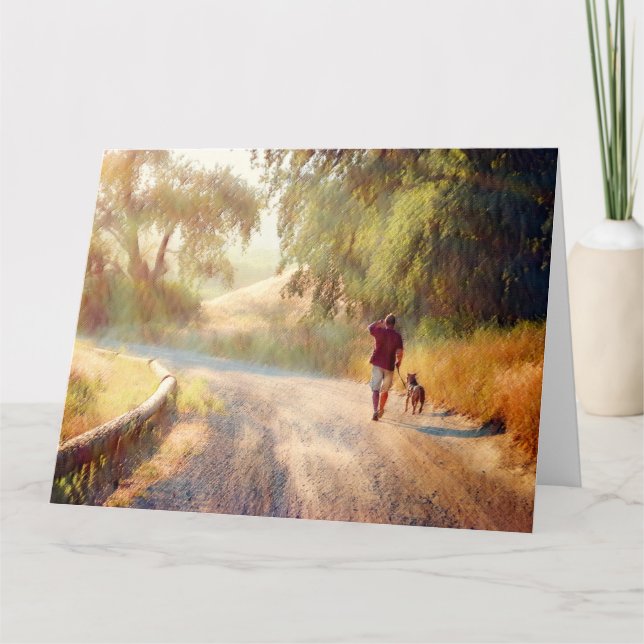 HUND HEAVEN Jumbo-hälsningskort Kort (Framsida)