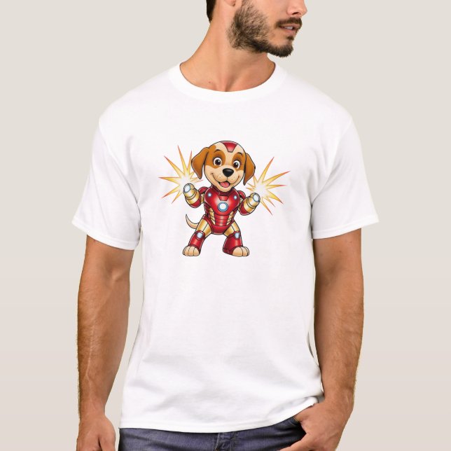 Hund Hero. T Shirt (Framsida)