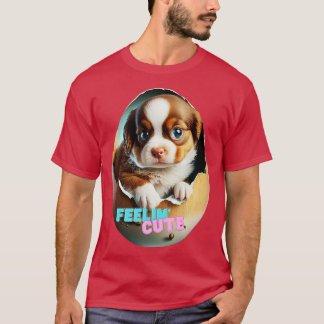 Hund historia i äggen t shirt