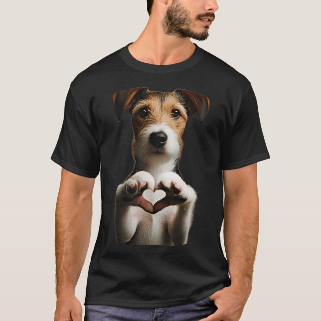 HUND Hjarta T Shirt (Framsida)