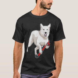 Hund Hockey Hockey stick T Shirt