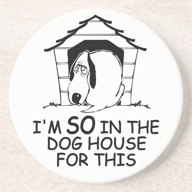 HUND HOUSE ANPASSNINGSBAR FÄRG UNDERLÄGG SANDSTEN (Framsidan)