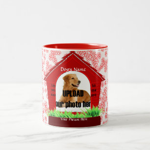Hund House Pet Memorial Keepsaké Två-Tonad Mugg