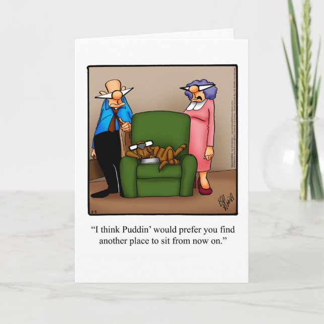 Hund Humor Blank Greeting Card Kort (Framsida)