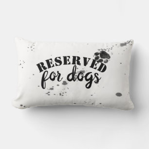 Hund, humor citat dekorativ kudde svartvitt