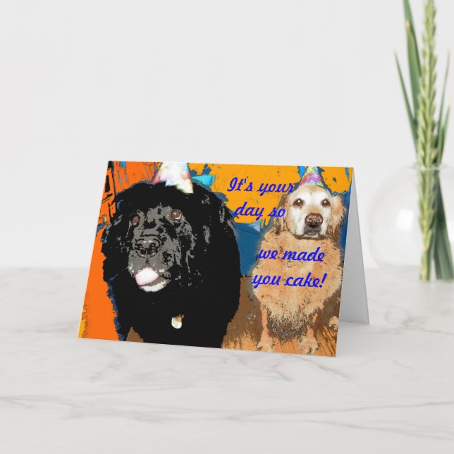 Hund Humor med födelsedagskort Kort (Framsida)