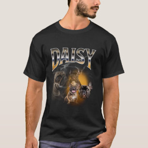 Hund Hund älskare Daisy 90 s Bootleg Collage Frans T Shirt