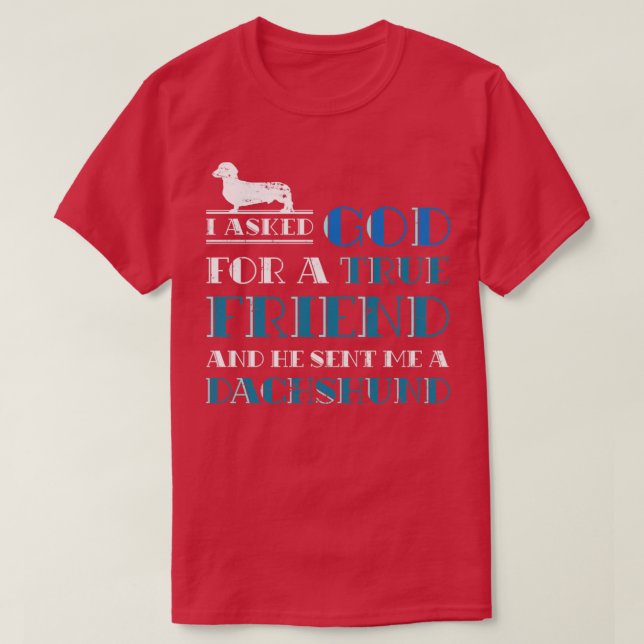 Hund hund älskare Gift Dachshund Animal Wiener T Shirt (Design framsida)