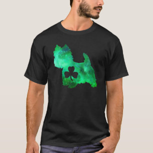 Hund Hund älskare St patrick's day Westie Mamma Ma T Shirt