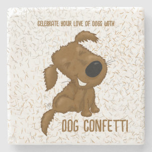 Hund hund Confetti Shedding Stenunderlägg