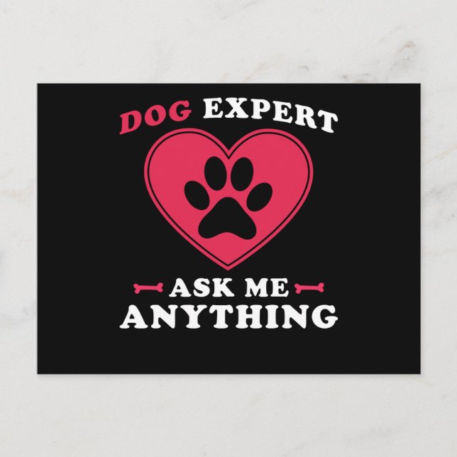 Hund Hund Expert Vykort (Framsida)