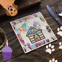 Hund hund för partyware-service för Födelsedagsfes