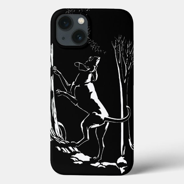 Hund Hund iPhone 4-fodral Jakt Hund Konstfodral (Baksida)