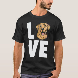 Hund Hund Mamma Kärlek Gylden Gul Labrador Retriev T Shirt