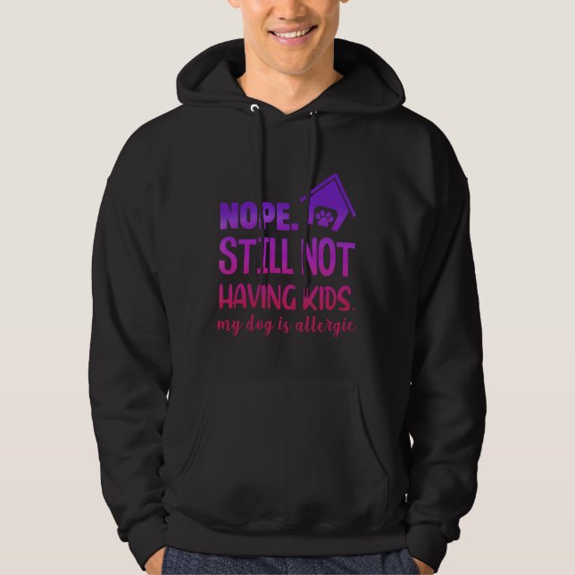 Hund Hund Pappa Funny Doberman Hoodie (Framsida)