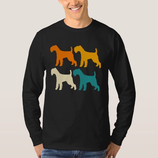 Hund Hund Pappa Retro Soft Jackat Wheaten Terrier  T Shirt (Framsida)