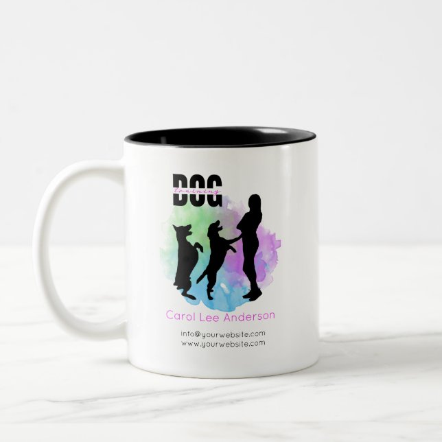 Hund/Hund-tränare Två-Tonad Mugg (Vänster)