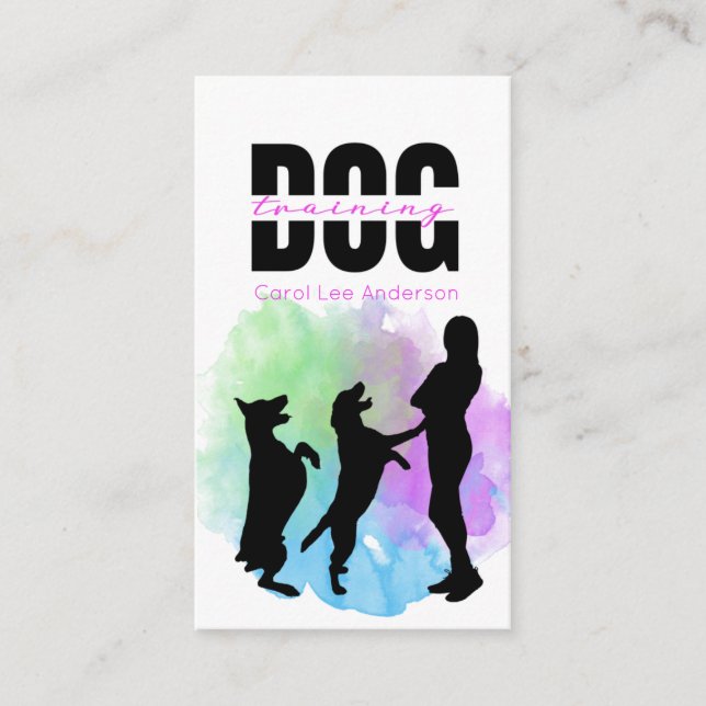 Hund/Hund-tränare Visitkort (Framsida)