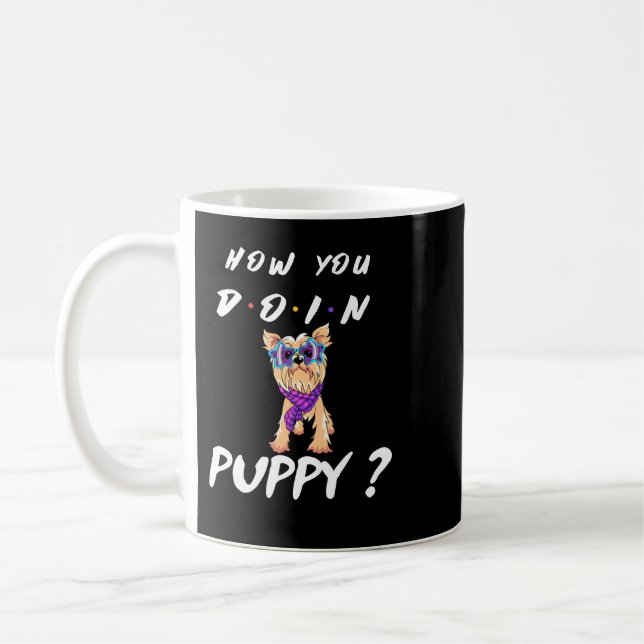 Hund Hur du gör med Puppy Yorkshire Terrier Kaffemugg (Vänster)