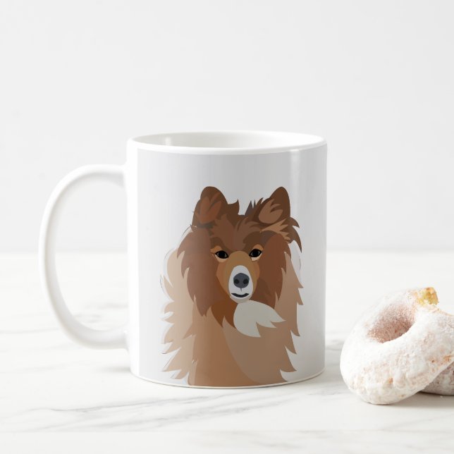 Hund Husdjur Sheltie Hund Kaffemugg (Med munk)