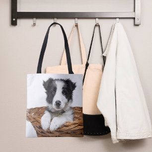 Hund husfoto tygkasse