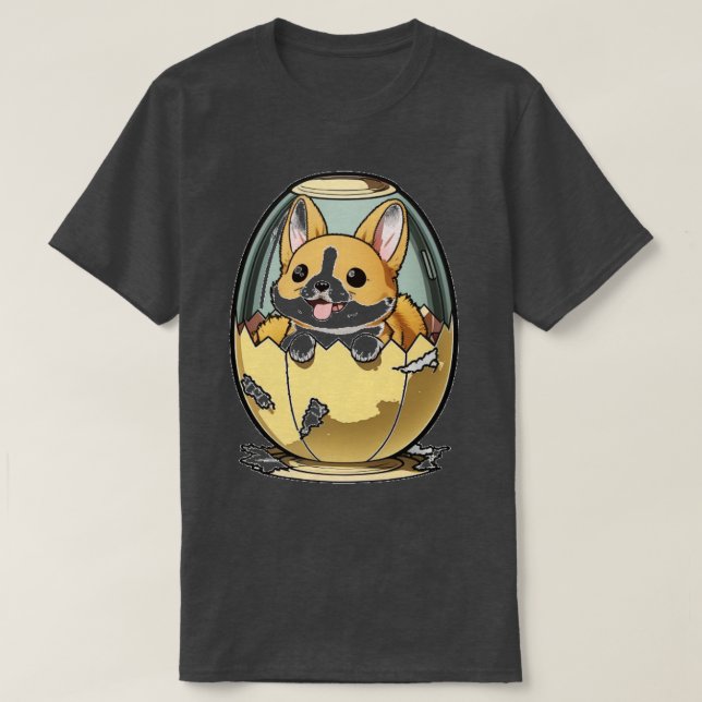 Hund i ägg 101 t shirt (Design framsida)