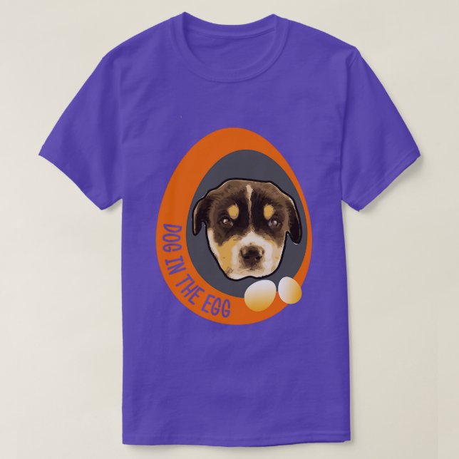 hund i ägg 130 t shirt (Design framsida)