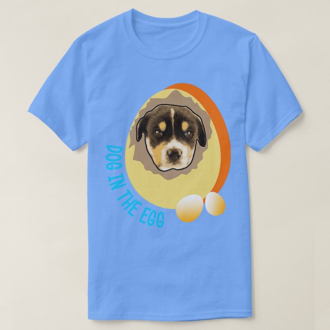 hund i ägg 13 t shirt (Design framsida)