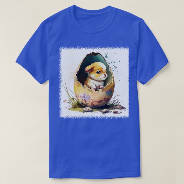 Hund i ägg 157 t shirt (Design framsida)