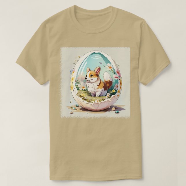 Hund i ägg 162 t shirt (Design framsida)