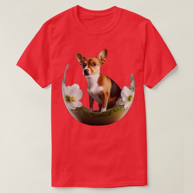 hund i ägg 166 t shirt (Design framsida)