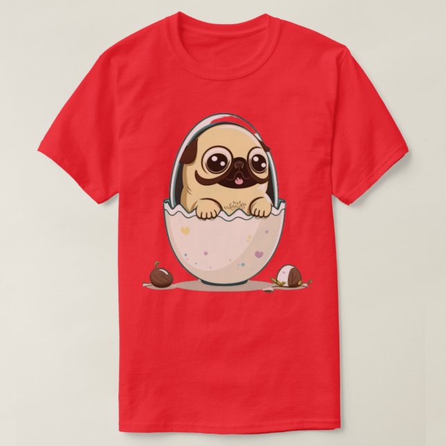 Hund i ägg 174 t shirt (Design framsida)