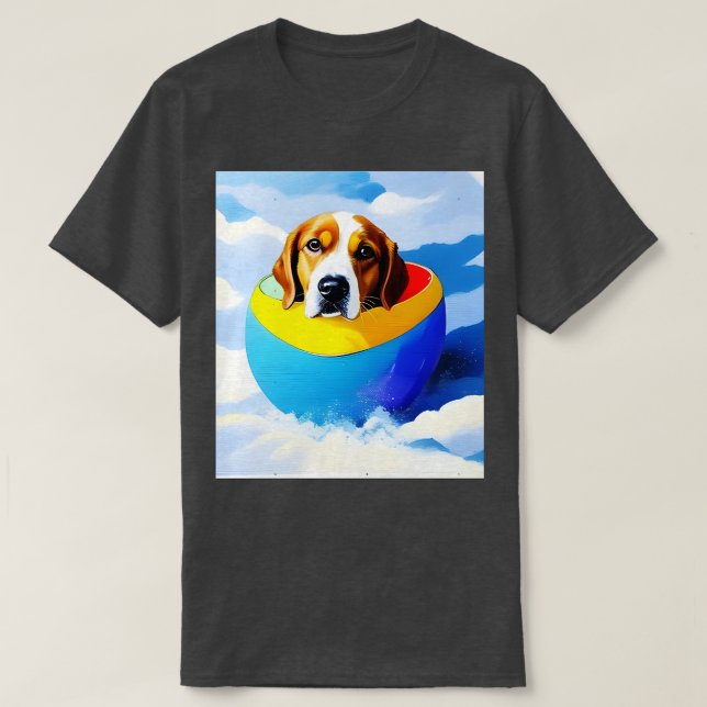 hund i ägg 189 t shirt (Design framsida)