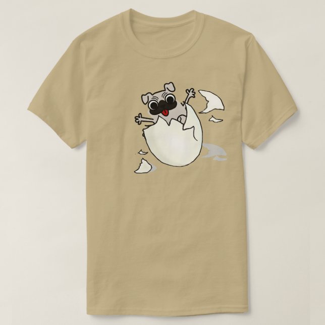 Hund i ägg 217 t shirt (Design framsida)