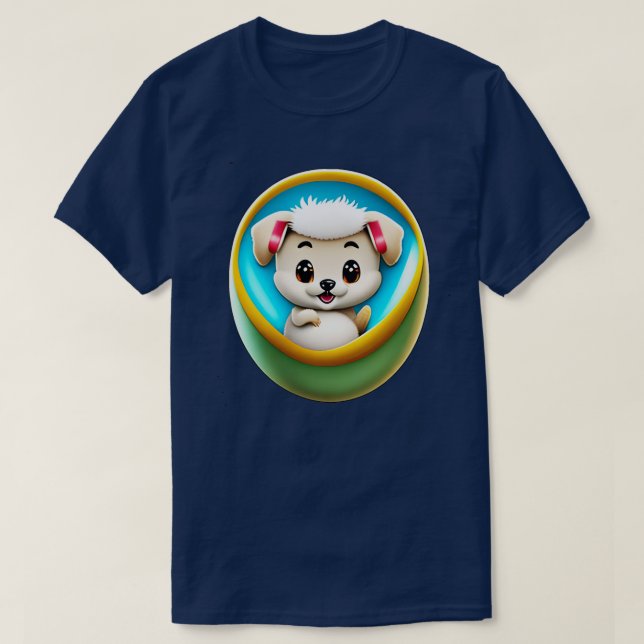 Hund i ägg 239 t shirt (Design framsida)