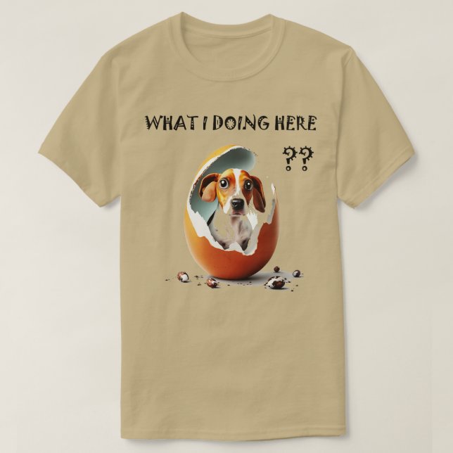 hund i ägg 23 t shirt (Design framsida)