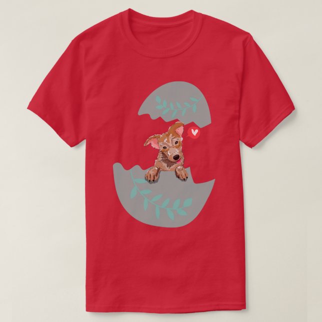 hund i ägg 251 t shirt (Design framsida)